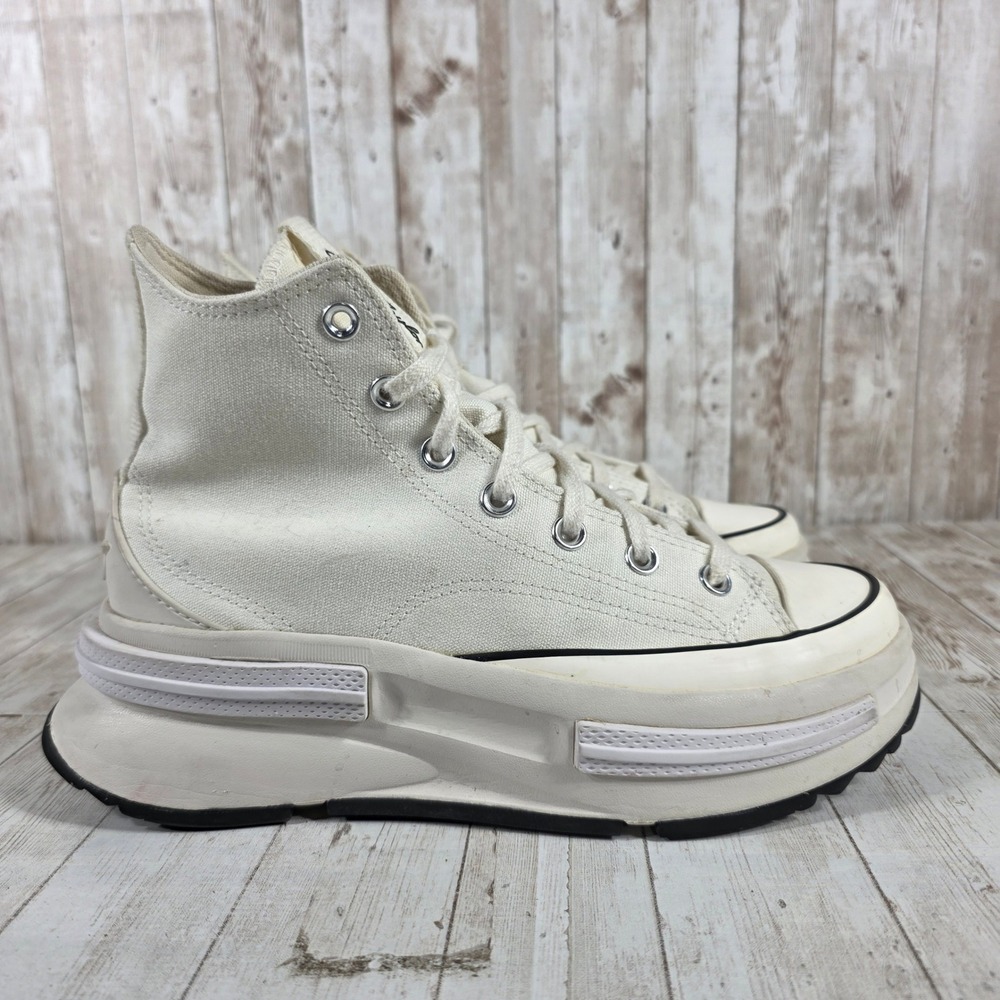 Converse Run Star Legacy CX High Top Egret Black A00868C Womens 8.5 Mens 7 - Picture 1 of 8